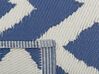 Tapis extérieur au motif zigzag bleu marine 120 x 180 cm SIRSA_766554