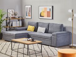 3-istuttava kulmavuodesohva säilytystilalla oikeak. tummanharmaa KIRUNA 3-istuttava kulmavuodesohva säilytystilalla oikeak. tummanharmaa KIRUNA