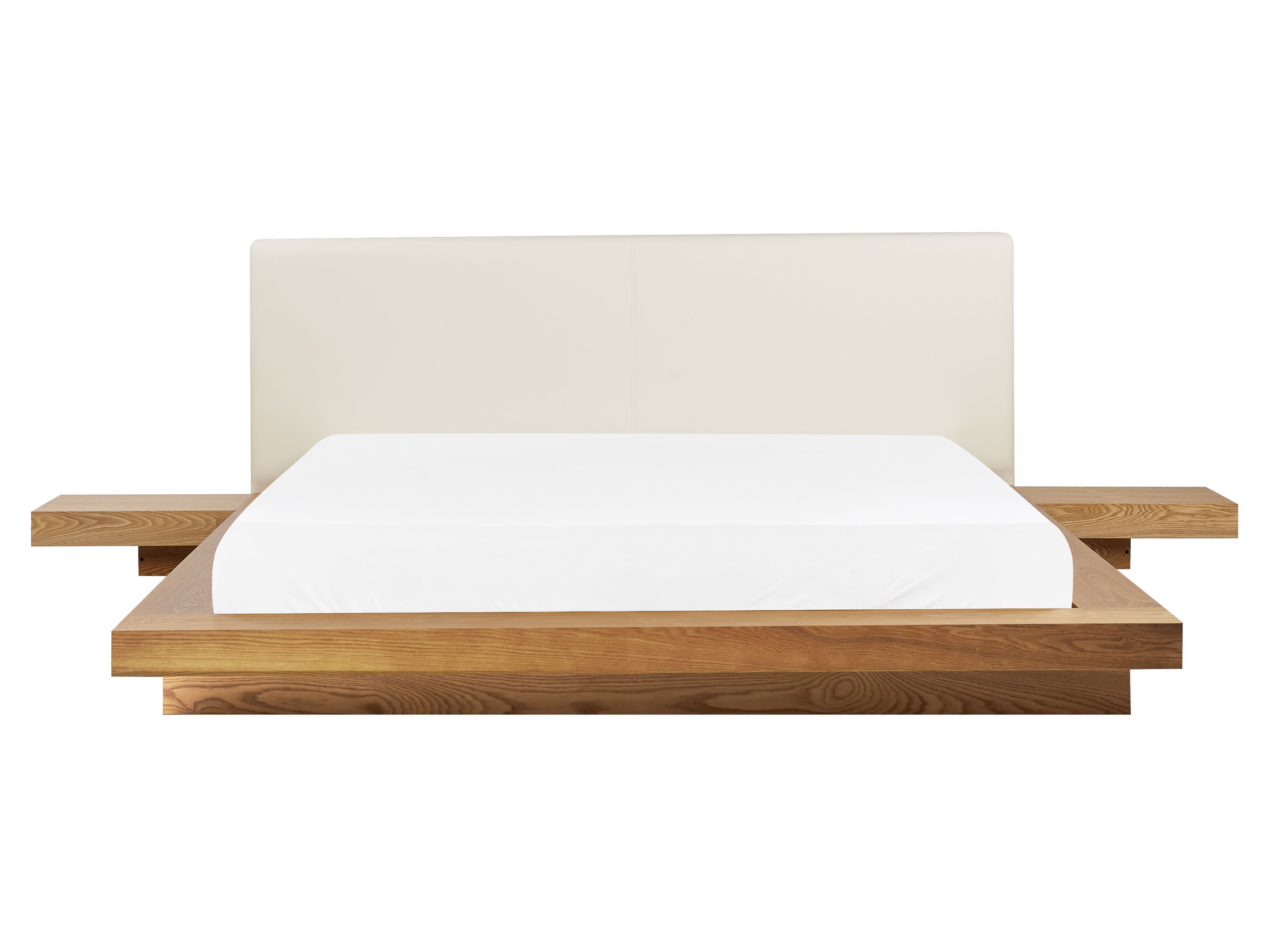 Vesisänky yöpöydät vaalea puu 160 x 200 cm ZEN Vesisänky yöpöydät vaalea puu 160 x 200 cm ZEN