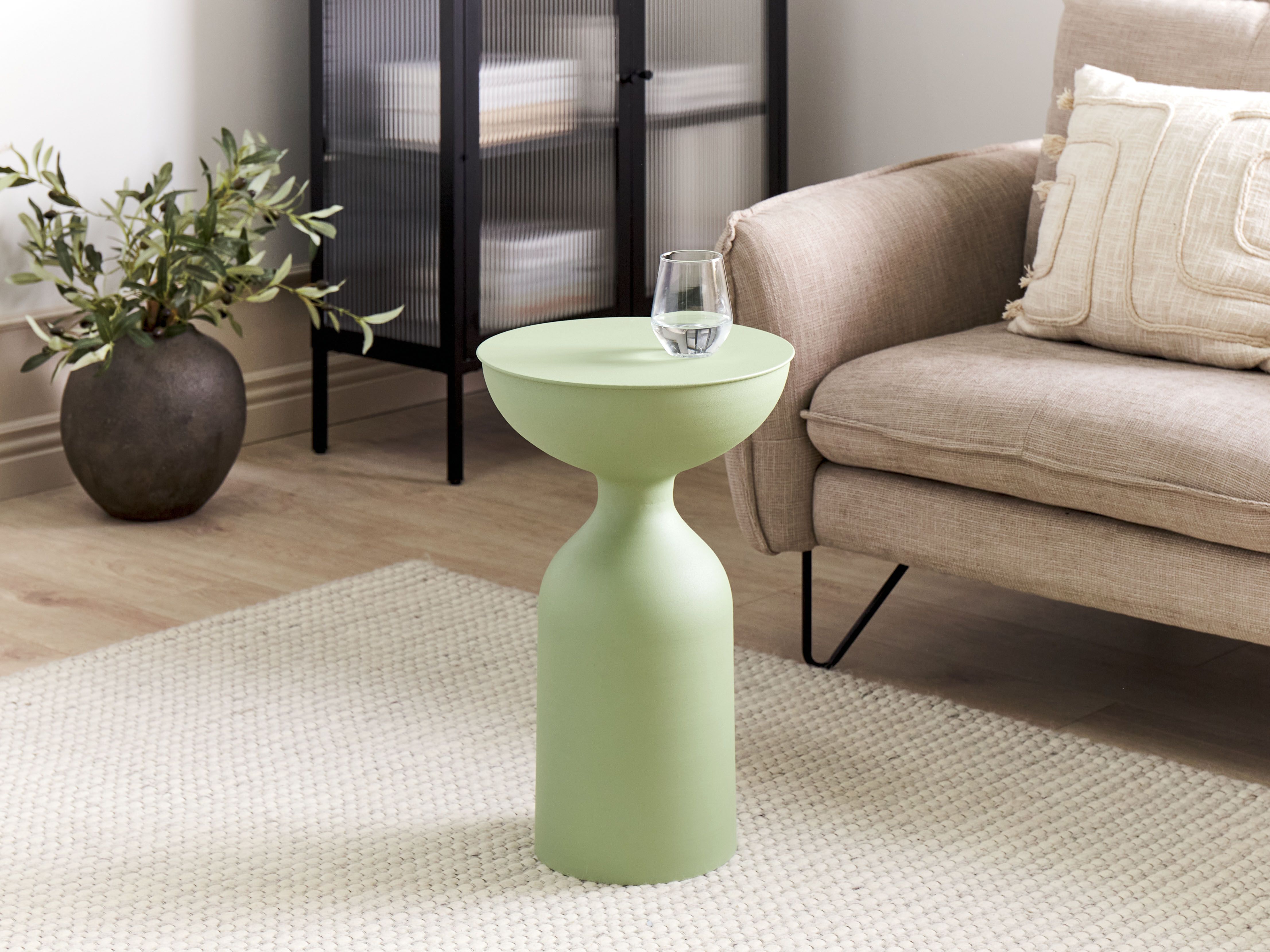 Metal Side Table Green COTA | Beliani.co.uk