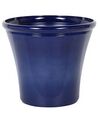 Set of 2 Plant Pots ⌀ 46 cm Navy Blue KOKKINO_841549