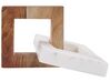 Décoration maillon de chaîne blanc et bois foncé ACHARNY_910245
