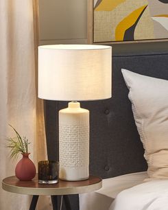 Pöytävalaisin keraaminen valkoinen ANSEBA Pöytävalaisin keraaminen valkoinen ANSEBA