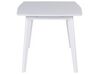 Rozkladací jedálenský stôl 150/195 x 90 cm biely SANFORD_675487