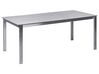 Záhradný jedálenský stôl so sklenenou doskou 180 x 90 cm sivý COSOLETO_881928