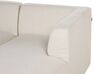 Right Hand Fabric Corner Sofa Light Beige LAXA_894063
