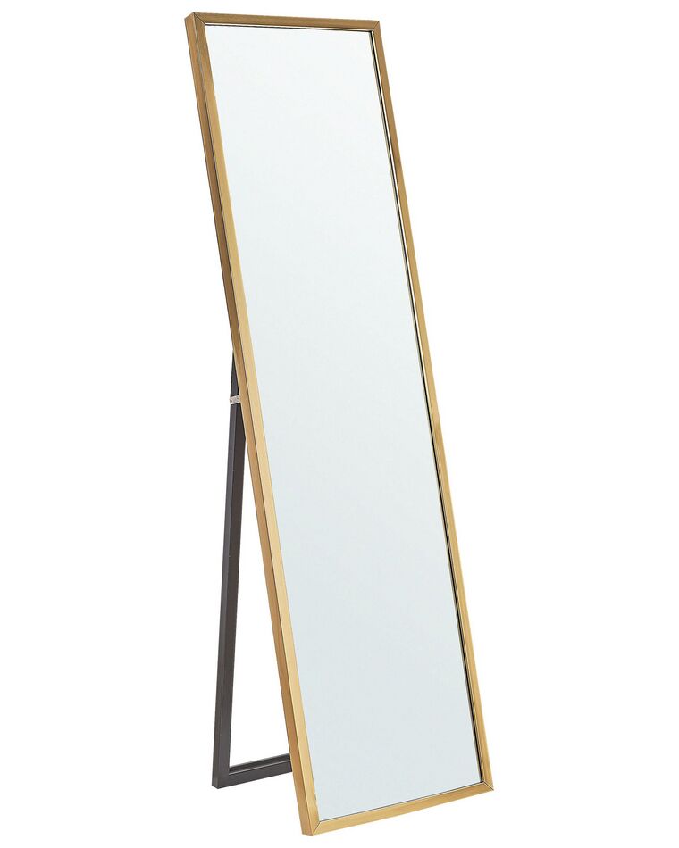 Stehspiegel gold rechteckig 40 x 140 cm TORCY_814066