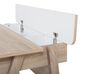 Schreibtisch heller Holzfarbton / weiss 110 x 60 cm JACKSON_735633