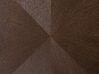 Beistelltisch dunkler Holzfarbton / silber ⌀ 44 cm RAMONA_705809