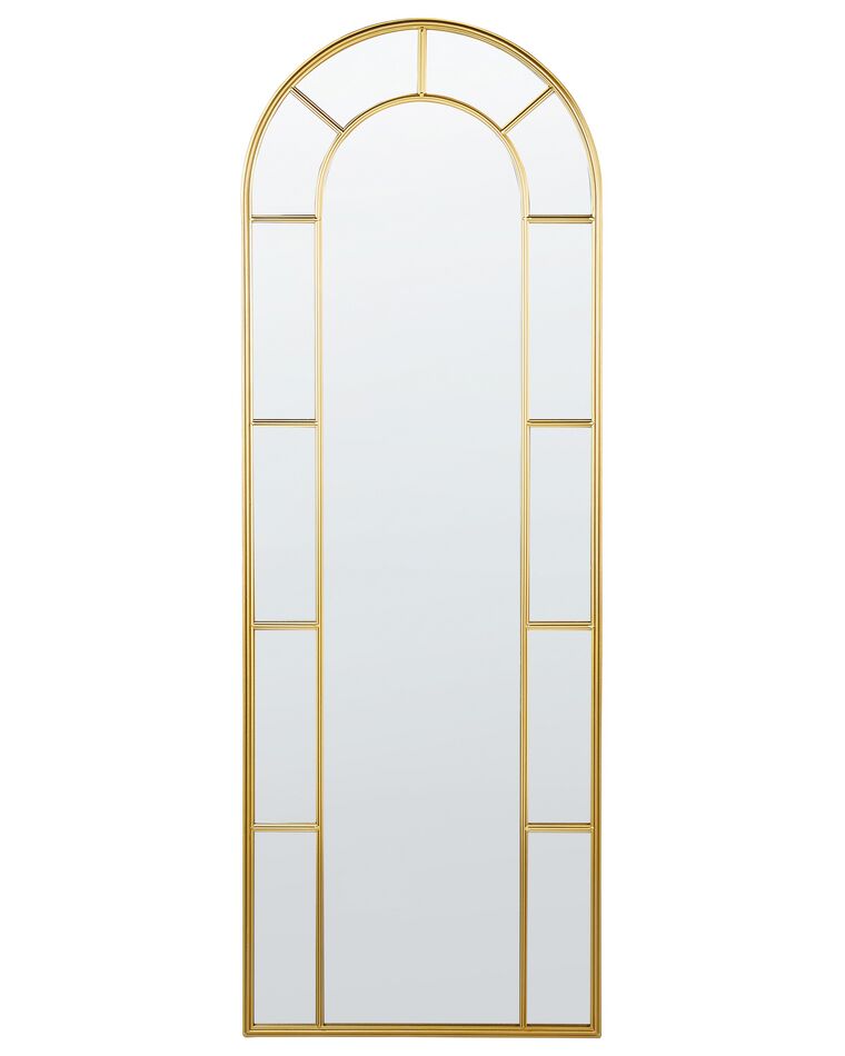 Espejo de pared de metal dorado 60 x 170 cm CROSSES_900636