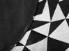 Teppich Kuhfell schwarz / weiss ⌀ 140 cm geometrisches Muster TURGUTLU_721041
