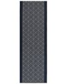 Teppich marineblau 80 x 240 cm geometrisches Muster Kurzflor CHARVAD_831718