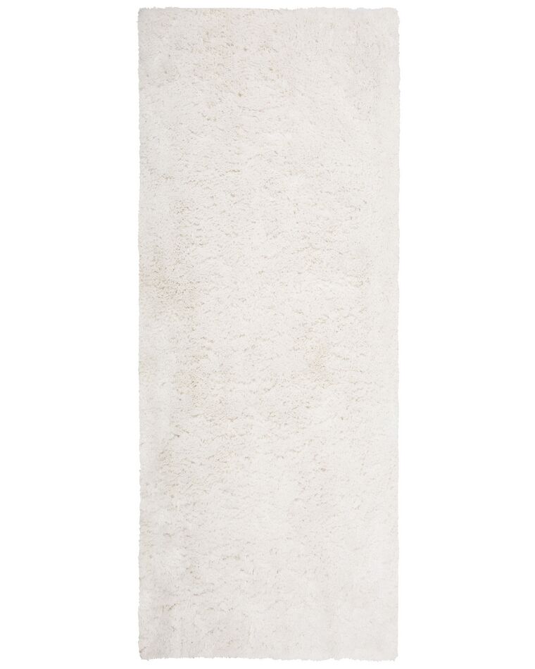 Teppich weiß 80 x 150 cm Shaggy EVREN_758802