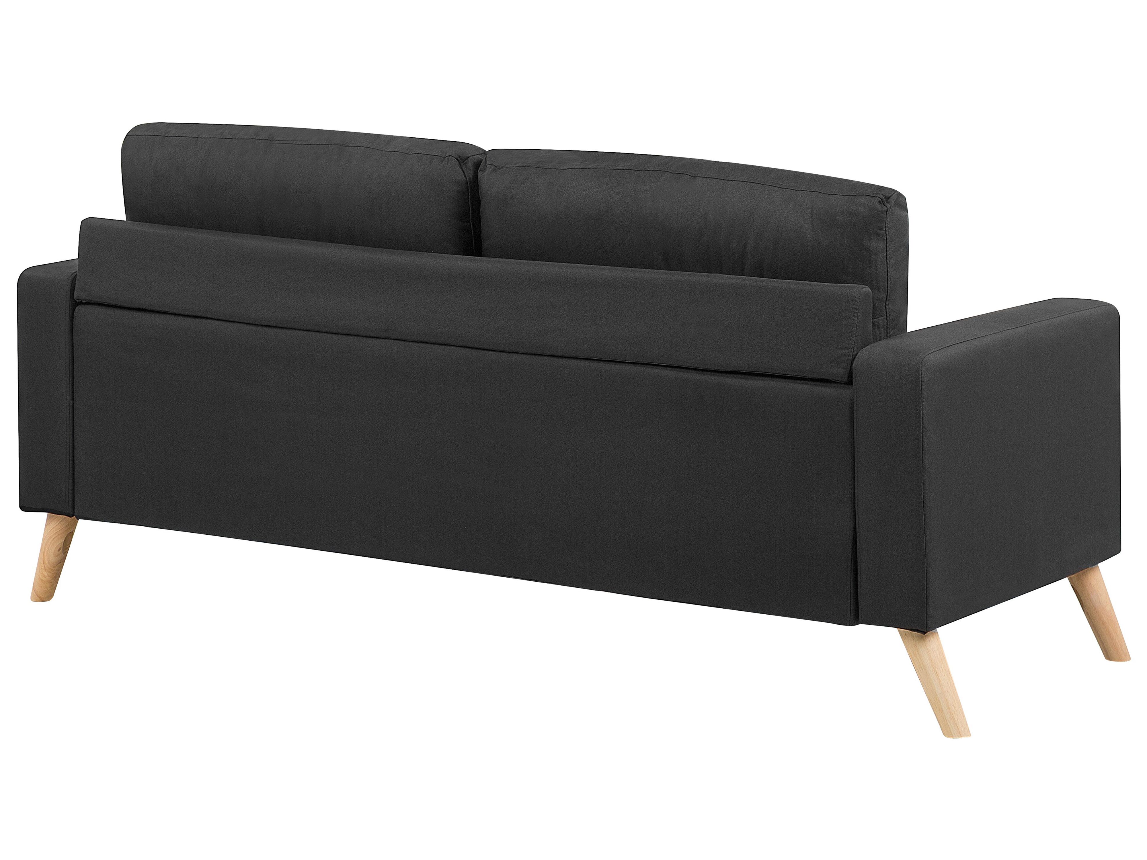 Sofa 2-osobowa czarna KALMAR