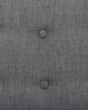 Fauteuil en tissu tapissé gris foncé repose-pieds VEJLE_254953