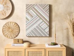 Seinäkoriste lasi monivärinen 50 x 70 cm TEMBESI Seinäkoriste lasi monivärinen 50 x 70 cm TEMBESI