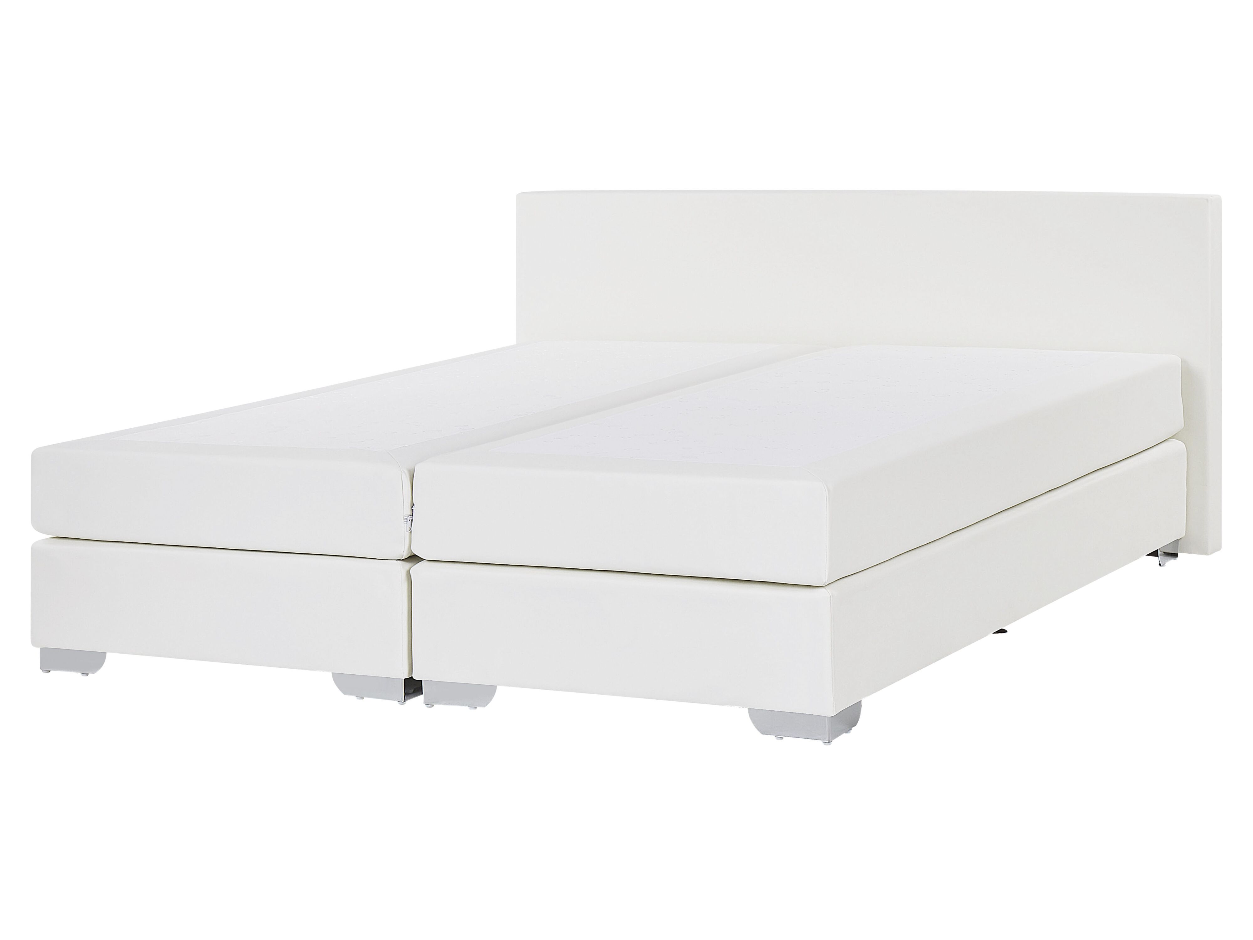 Boxspringbett Kunstleder Weiss 160 X 200 Cm President Kauf Ohne Risiko Auf Rechnung Mit 100 Tage Ruckgaberecht Boxspringbett 160x200 Kunstleder