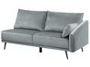 Right Hand Velvet Corner Sofa LED Grey VARDE_754454
