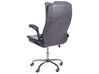 Chaise de bureau en cuir PU gris graphite SUBLIME_851800