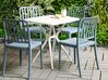 Gartenmöbel Set Kunststoff blau / weiß 4-Sitzer SERSALE_820131