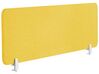 Skrivebordsskærm 160 x 40 cm gul WALLY_853200