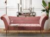Chaise longue fluweel roze NANTILLY_782057