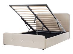 Parisänky kangas säilytystila beige 140 x 200 cm RENNES Parisänky kangas säilytystila beige 140 x 200 cm RENNES