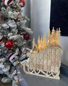 LED Decoration Figurine Sleigh Advent Calendar Light Wood IMPALA_895619
