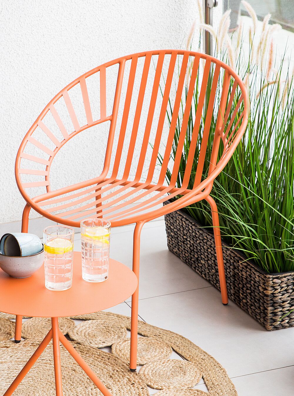 Conjunto de muebles de balcón naranja LICATA | Beliani.es