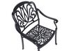 Zestaw ogrodowy stół i 4 krzesła czarny ANCONA_806896
