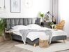 Sivá zamatová posteľ 180 x 200 cm SENLIS_740809