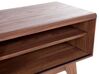 TV Stand Dark Wood with White BUFFALO_437707