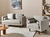 3 Seater Fabric Living Room Set Taupe NURMO_896381