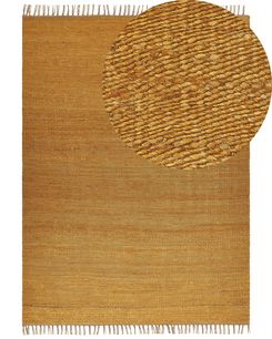Matto juutti sinapinkeltainen 160 x 230 cm LUNIA Matto juutti sinapinkeltainen 160 x 230 cm LUNIA