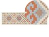 Kelim Teppich Baumwolle mehrfarbig 80 x 300 cm geometrisches Muster Kurzflor ATAN_869104
