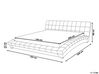 Elegantná sivá čalúnená posteľ 160x200cm LILLE_814503
