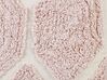 Pouf cotone beige e rosa pastello 40 x 40 cm ROJHAN_840606