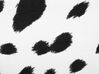 Fekete és fehér szövet állatos puff 60 x 35 cm COW_752242