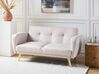 2 Seater Fabric Sofa Bed Beige FLORLI_905809