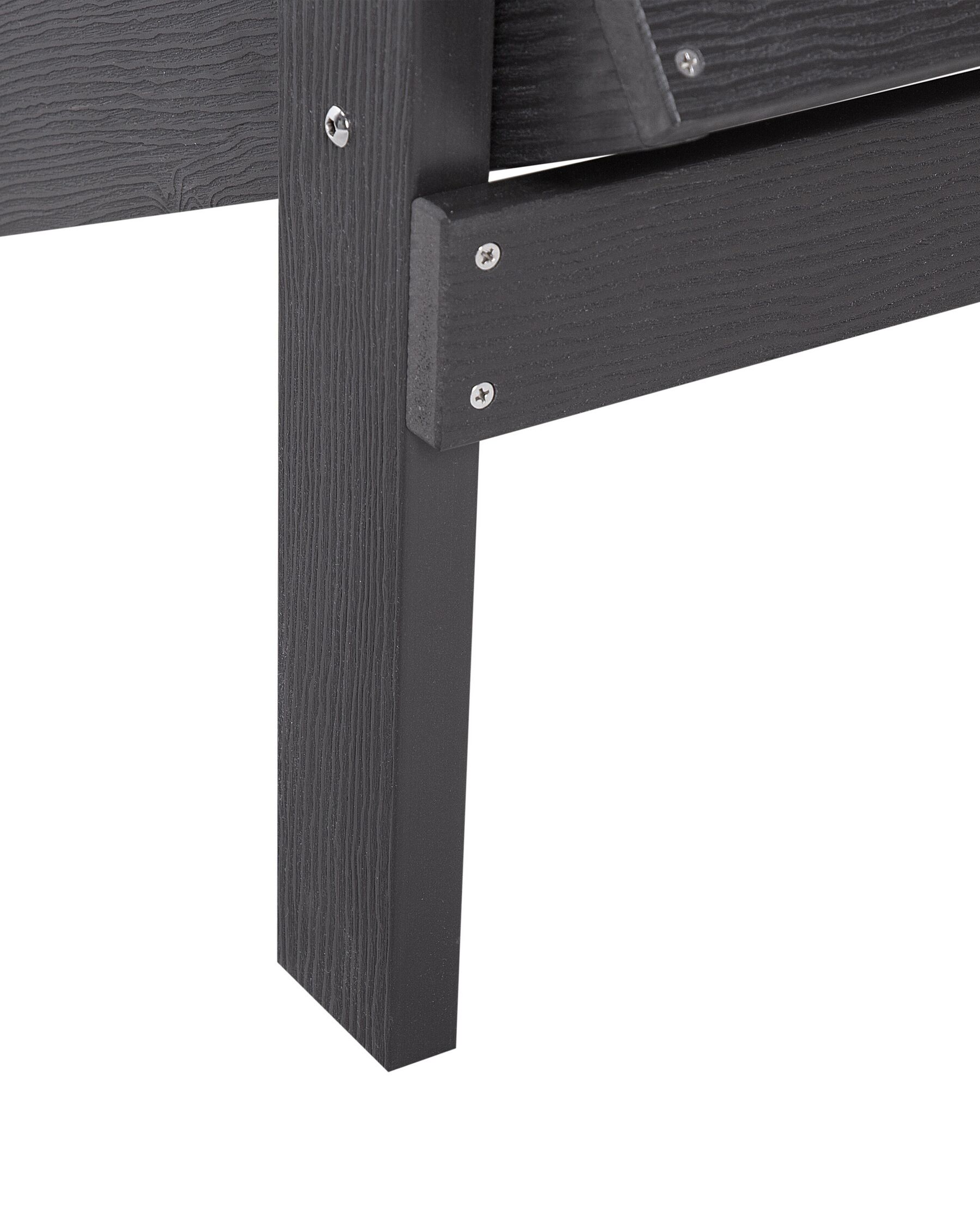 Gartenstuhl dunkelgrau Kunstholz ADIRONDACK | Beliani.de