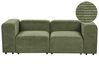 Sofa modułowa 2-osobowa sztruksowa zielona FALSTERBO_916275