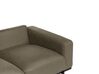 3-Sitzer Sofa Stoff grün Lederoptik SOVIK_906308