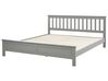 Wooden EU Super King Size Bed Grey MAYENNE_876612
