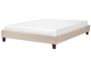 Béžová čalouněná postel 140x200 cm ROANNE