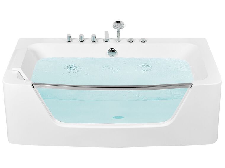 Whirlpool Bath 1700 x 850 mm White BARRANCA_807639
