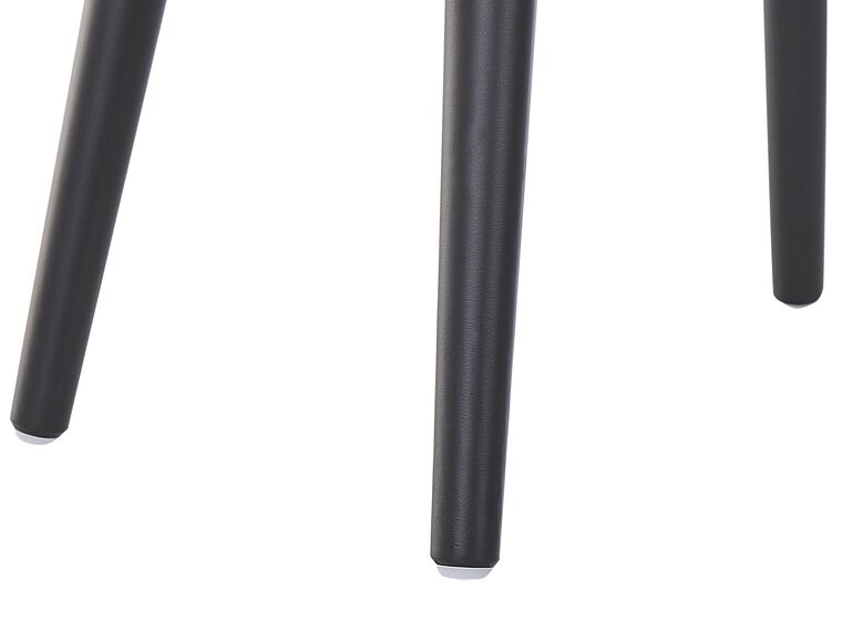 Velvet Storage Stool Black MALLARD Beliani.de