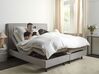 Fabric EU Super King Size Adjustable Bed Grey DUKE II_910615