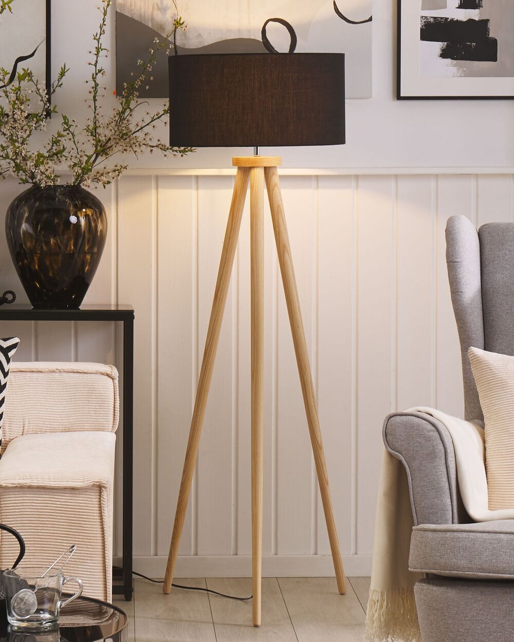 Tall lamp top for living room