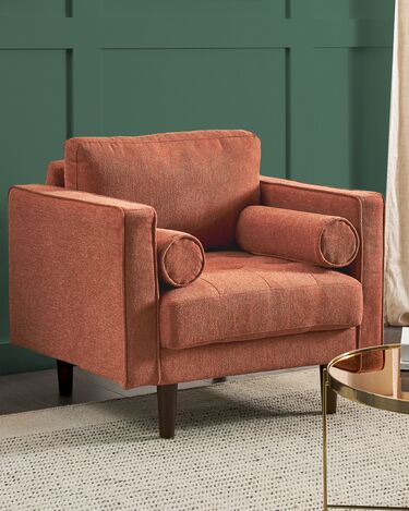 Fabric Armchair Golden Brown NURMO