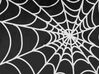 Set of 2 Velvet Cushions Spider Web Pattern 45 x 45 cm Black and White LYCORIS_830242
